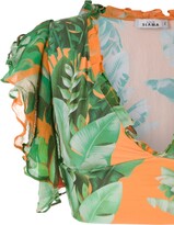 Thumbnail for your product : AMIR SLAMA Printed Crop Top Bikini Set