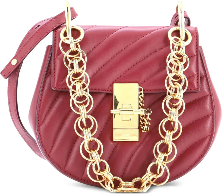 Chloé Pre-Owned Drew Bijou Quilted Leather Small crossbody bag