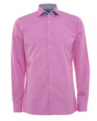 Duchamp Pink Blush Regular Fit Button Down Shirt