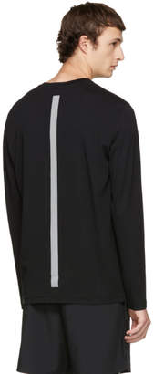 BLACKBARRETT by NEIL BARRETT Black Long Sleeve Reflective Stripes T-Shirt