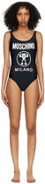 Thumbnail for your product : Moschino Black Nylon One-Piece Swimsuit