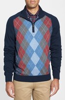 Thumbnail for your product : Cutter & Buck 'Shane' Argyle Half Zip Sweater (Big & Tall)