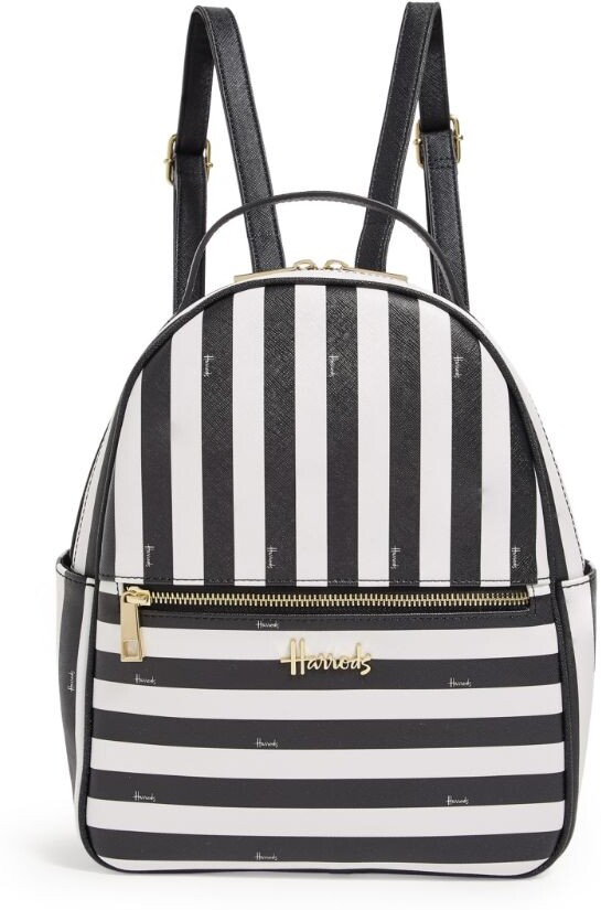 harrods patent chevron backpack
