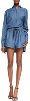 Thumbnail for your product : Robert Rodriguez Chambray Track Shorts