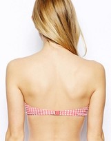 Thumbnail for your product : ASOS Seersucker Longline Bikini Top