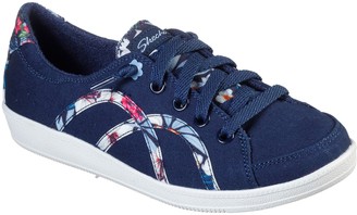 navy blue floral shoes