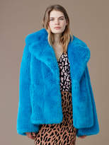Thumbnail for your product : Diane von Furstenberg Faux Fur Collared Jacket