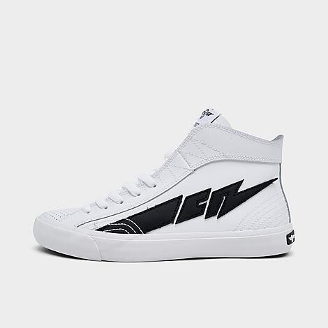 Creative Recreation Women's Zeus Hi Leather Casual Shoes in White/Black | Size: 8.0