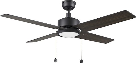 Carro USA Vink LED Ceiling Fan in Black, 4 Blades