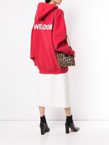 Thumbnail for your product : we11done Oversized Logo Print Hoodie