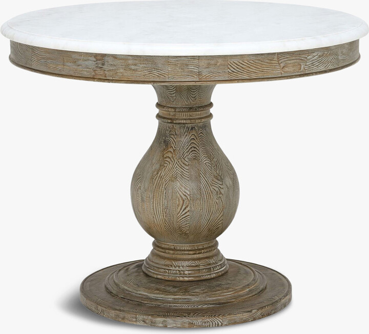 Barker and Stonehouse Woolton Round Dining Table, Marble and Earl Grey