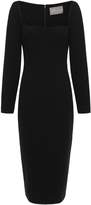 Thumbnail for your product : Lela Rose Wool-blend Crepe Midi Dress