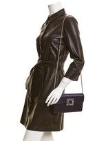 Thumbnail for your product : Roger Vivier Flower Strass Buckle Satin Wallet On Chain