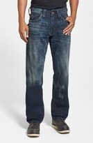 Thumbnail for your product : True Religion 'Ricky' Relaxed Fit Jeans (Black Malt)