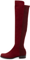 Thumbnail for your product : Stuart Weitzman 50/50 Suede Stretch Over-the-Knee Boot, Scarlet
