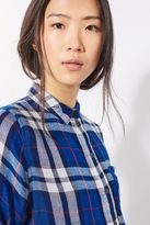 Thumbnail for your product : Topshop Blue check shirt