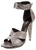 Thumbnail for your product : Roberto Cavalli Snakeskin Platform Sandals w/ Tags
