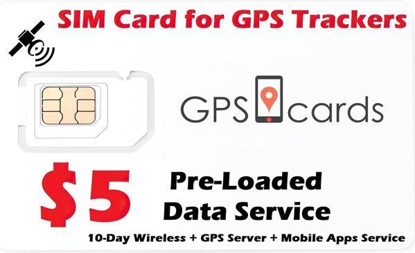 ElectroFlip GPS Cards Sim fits Spytec GL300 GL300MA GPS Tracker/ Overspeeding Alert