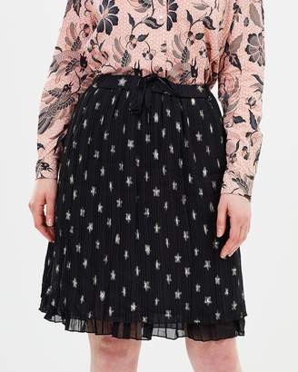 Maison Scotch Knee-Length Pleated Skirt