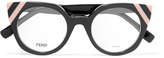 Thumbnail for your product : Fendi Cat-eye Acetate Optical Glasses - Gray