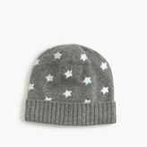 Thumbnail for your product : J.Crew Girls' silver foil star beanie