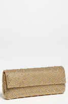 Thumbnail for your product : Whiting & Davis 'Crystal Chevron' Flap Clutch