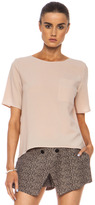 Thumbnail for your product : Jenni Kayne Acetate-Blend Pocket Top in Nude