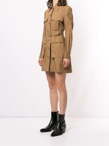 Thumbnail for your product : Karen Walker Topiary belted cotton dress