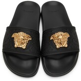 Thumbnail for your product : Versace Black Palazzo Slides