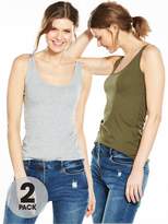 Thumbnail for your product : Very 2 Pack Longline Vest
