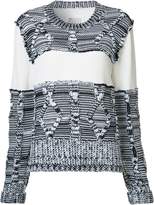 Thumbnail for your product : Maison Margiela cable knit paneled jumper
