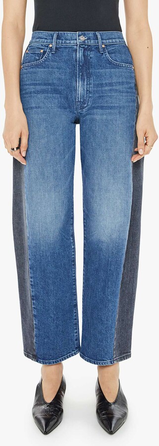 Mother The Half Pipe Flood High Waist Ankle Wide Leg Jeans