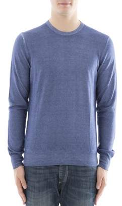 Gran Sasso Men's Blue Cashmere Sweater