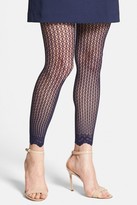 Thumbnail for your product : Kensie Lace Cuff Openwork Footless Tights