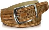 Thumbnail for your product : Moreschi St.Barth Tan Perforated Nubuck and Leather Belt