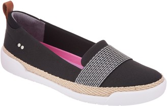 wide canvas slip on shoes