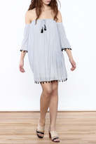Thumbnail for your product : Lush Off Shoulder Pom Dress