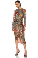 Thumbnail for your product : Zimmermann Carousel Twist Knot Drape Silk Dress in Floral