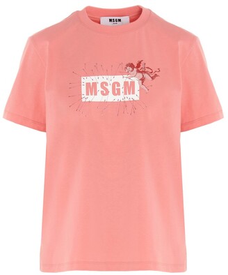 MSGM Cupid Logo T-Shirt