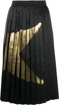 Thumbnail for your product : Golden Goose Riley star-print pleated skirt
