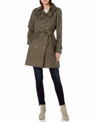 women's hooded trench coat uk
