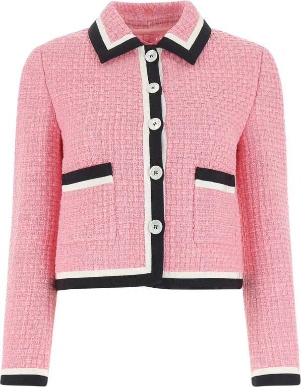 Chanel Pre Owned 1995 Collarless Tweed Jacket - ShopStyle