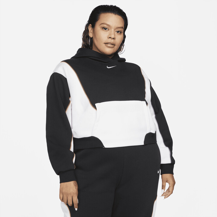 Nike Women's Sportswear Oversized Fleece Hoodie (Plus Size) in Black ShopStyle