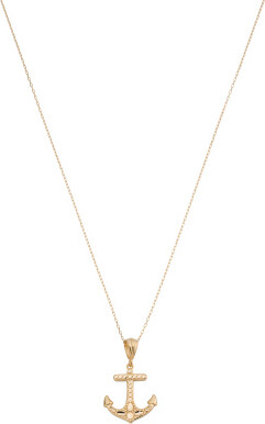 TJMAXX 14Kt Gold Anchor Necklace For Women