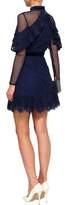 Thumbnail for your product : Perseverance Paneled Velvet-trimmed Guipure Lace Mini Dress