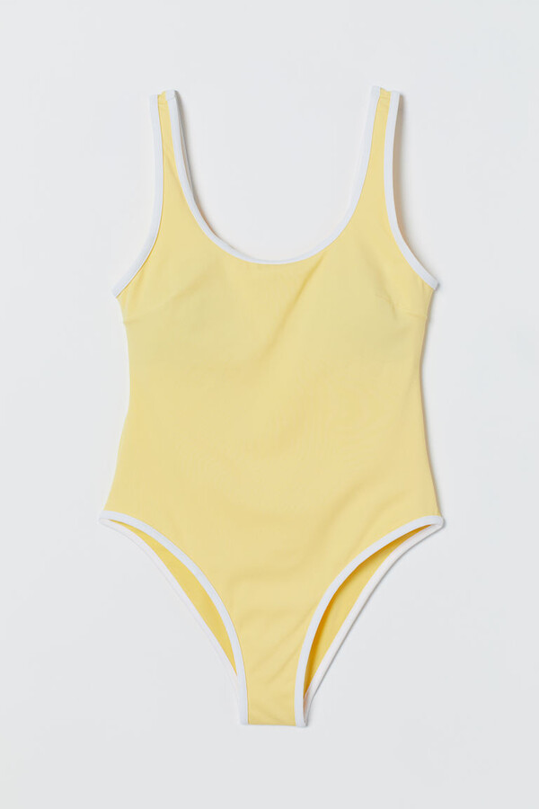 Yellow swimsuit hxxm Clearance