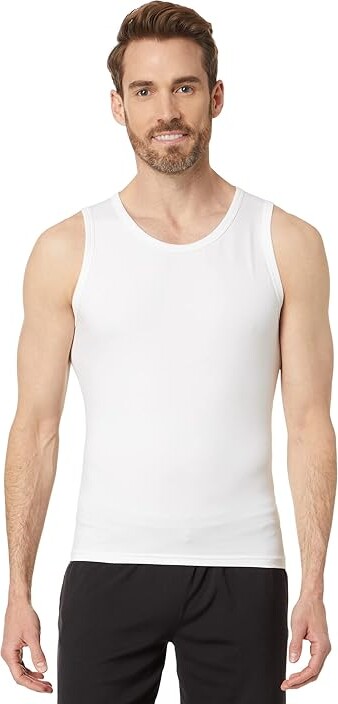 Spanx for Men Cotton Spandex Tank (Bright White) Men's Clothing - ShopStyle  Shirts