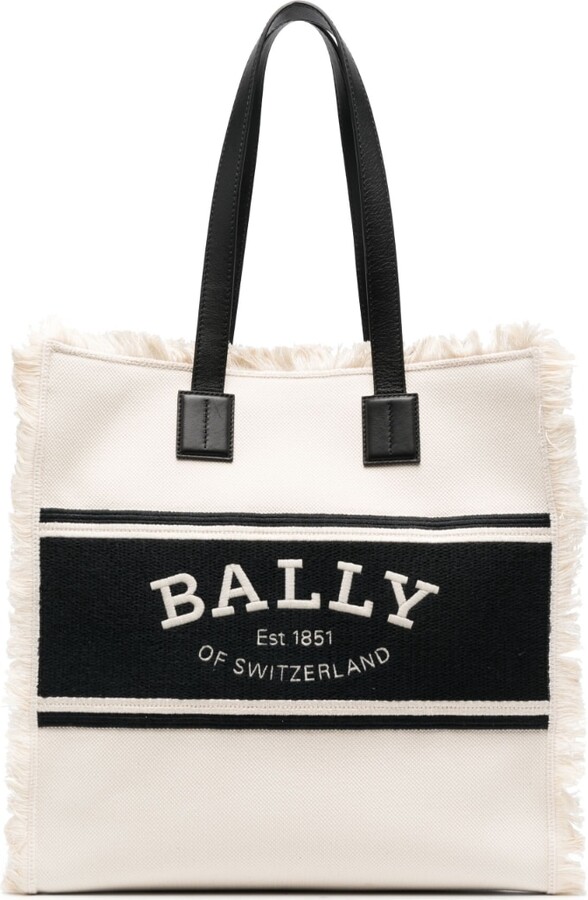 Bally Crystalia wide canvas tote bag ShopStyle
