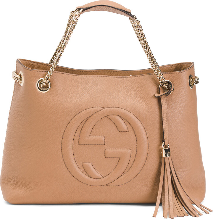 Gucci Made In Italy Leather Soho Shoulder Bag ShopStyle