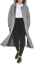 Thumbnail for your product : DKNY Pure Open Faced Felt Long Coat